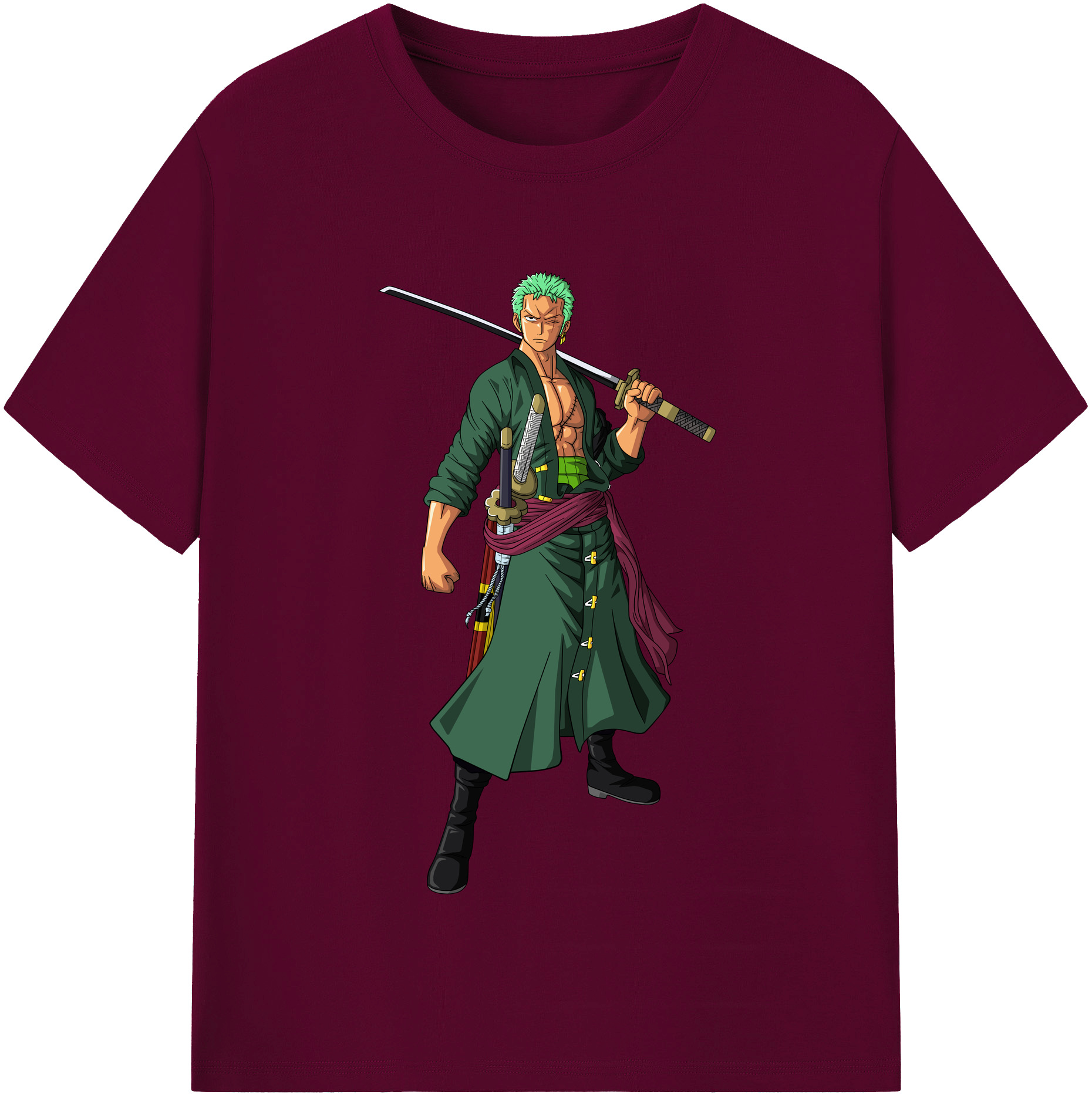 ワンピース ロロノア・ゾロ ONE PIECE Roronoa Zoro レディースカジュアルプリントTシャツ（綿100％）